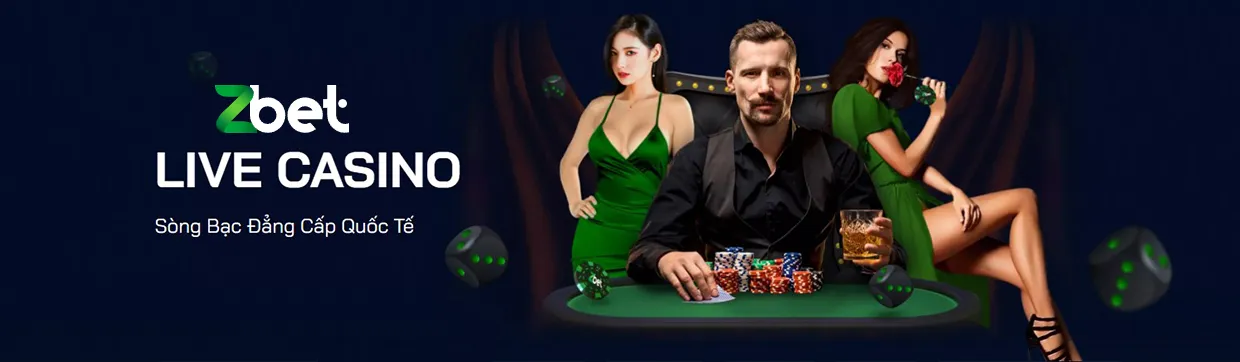 Banner giới thiệu sảnh live casino trực tuyến nhà cái uy tín