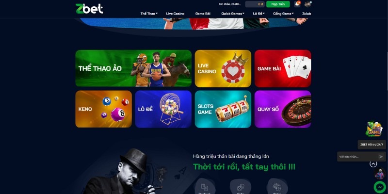 trải nghiệm app ZBET trên điện thoại